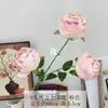 3 rosas de sol artificiales con bordes quemados pintados al óleo, estilo vintage, para sala de estar, mesa de comedor, decoración de fondo de boda y arreglos florales