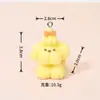 Figurillas de Cachorro de Peluche Color Crema Creativas, Decoraciones Hechas a Mano para DIY, Pequeños Adornos para Casa de Muñecas y Casa de Juegos