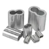 Cable de acero con funda de aluminio tipo ocho de aluminio portacables de un solo agujero hebilla redonda de aluminio M0.5-M20 Hebilla ovalada de cierre