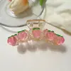 Presilha de Cabelo Exquisita em Cor Contrastante para Mulheres com Toque de Luxo, Novo Modelo 2026, Adequada para Cabelos Grossos, Presilha Tubarão com Laço, Presilha de Cabelo Grande