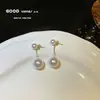 Elegantes pendientes largos de perlas con borlas de lujo, diseño de nicho, pendientes populares de Internet de alta gama, pendientes para mujeres