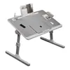 Mesa de cama dobrável com altura ajustável, mesa de escrita simples para estudantes de dormitório, mesa de estudo com suporte de altura ajustável
