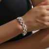 Collar Geométrico con Borlas de Estilo Frío Incrustado de Diamantes Lujo Accesible Cadena de Clavícula Elegante de Gama Alta Conjunto de Joyería Versátil de Nicho para Mujeres