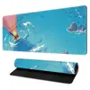 Alfombrilla de ratón con paisaje fresco y curativo, alfombrilla grande de anime para teclado de computadora de e-sports, alfombrilla gruesa grande para escritorio de oficina
