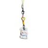 Corrente para Celular Coelho com Lenço Colorido, Pingente de Bolsa Animal Fofo com Contas Coloridas 3D, Acessório de Desenho Animado Doce