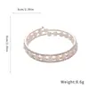 Pulsera Abierta de Tres Capas con Perlas y Cristales de Diamante, Pulsera Sencilla y de Moda, Diseño de Joyería de Lujo Ligero y de Alta Gama, Nicho