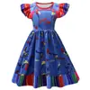 En Stock Transfronterizo Manga Acampanada Vestido Casual de Cosplay de Muñeco Fantasma de Halloween para Niñas Mayores 88315