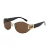 Nuevas Gafas de Sol Sin Montura Ojo de Gato a Prueba de Viento para Mujer, Modernas y Tendencia Protección Solar y Protección UV Gafas de Sol de Montura Pequeña Transfronterizo