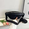Riñonera Deportiva Transfronteriza para Mujer 2024 Nueva Moda Riñonera Simple Bolso de Pecho para Mujer Bolso de Pecho Retro Nicho para Niñas Japonesas y Coreanas