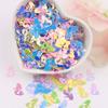 Estrellas huecas sirena flor de cerezo maquillaje de escenario infantil brillo lentejuelas diy material pegamento funda de teléfono móvil lentejuelas 10g