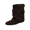 Estilo Otoño/Invierno 2026 Pantalón con Aumento de Altura Interior Botas tipo Martin Botas para Mujer Adelgazantes Botas con Plataforma para Combinar con Faldas Botines Negros Dulces y Frescos