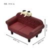 Zakka sofá cadeira vermelho gato ZAKKA estilo japonês INS cena criativa em miniatura boneca de resina pequenos ornamentos