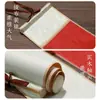Mini Rolo em Branco Pequeno Tamanho Caligrafia Zen Manuscrita Pequeno Rolo Pendurado Papel para Caligrafia e Pintura Batik Semi-Bruto