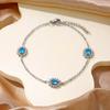 Lele Joyería Moda Europea y Americana Acero de Titanio Color Dopamina Diamante Incrustado Pulsera de Acero Inoxidable Moda Linda Joyería en Capas