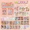 Libro de Pegatinas Xin Mo Sparkle Dress-up Bean Pegatinas Sin Cortar Divertidas Educativas para Niños Pegatinas de Vestir Hechas a Mano DIY
