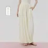 Pantalones tipo Linterna de Yoga para Meditación para Mujer, de Doble Capa, Corte Holgado, Pantalones Deportivos Adelgazantes, Finos, Transpirables, Pantalones Jogger Casuales de Pierna Ancha