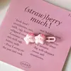 Clip de Pico de Pato Rosa Estrella Linda de Primavera Clip de Pelo de Gato de Dibujos Animados Tarjeta para Flequillo de Niña Dulce Clip de Joyería