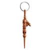 Pequeño al por mayor contento Changle cucharilla para orejas llavero de madera de durazno cucharilla para orejas colgante de llavero de coche ESK07