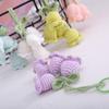 Lirio de los Valles Colgante de Crochet de Lana Hecho a Mano Lindo Artículos Pequeños Accesorios Muñeca Llavero Decoración de Bolsa de Felpa