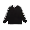 Moletom Yidao Vintage 25 Outono Novo Estilo Falso Duas Peças Gola V para Homens Retro Japonês Fita Solto Versátil Camisa Base