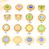 Cuentas antiguas de circón con incrustaciones de oro, cuentas de transferencia de mariposa, accesorios para pulsera, cuentas para pulsera, accesorios de joyería, materiales al por mayor