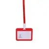 Juego de tarjetas tarjeta de trabajo insignia de doble cara cuerda para colgar tarjeta de exposición tarjeta de trabajo etiqueta de control de acceso para autobús etiqueta de empleado