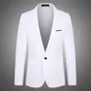 Estilo popular para hombre, casual, estilo coreano, corte slim, de un solo pecho, un botón, para jóvenes, blazer de primavera/otoño