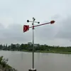 Tipo Estándar Reflectante Luminoso Veleta Metálica Exterior Acero Inoxidable Veleta Manga de Viento Techo Sobre Verificación de Seguridad