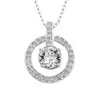 Collar S925 Plata de Ley con Circonita Diamante Cola de Cisne Simple Hueso de la Clavícula para Regalo de Cumpleaños de Novia
