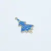 Exposición Aeroespacial Aviones Día Nacional Llavero DIY Accesorios Colgante Collar Joyería Hecha a Mano Accesorios Metal