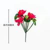 Simulação Flor de Lótus 7 Cabeças Flor de Seda de Lótus Lótus Aquático Templo Buda Salão Flor Decorativa Adereços de Performance Flor Flor Falsa