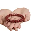 Pulseira de Círculo Simples com Contas de Areia Dourada Roxa, Círculo Único, Múltiplas Especificações, Pronta Entrega Fio de Contas Estilo Antigo de Cinábrio