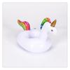Portavasos Inflable de Unicornio con Orejas Portavasos de Caballo Arcoíris sin Orejas Posavasos de Animal Inflable de PVC