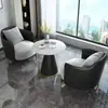 Juego de Sofá y Mesa de Café para Recepción de Negocios, Área de Asientos de Ocio de Lujo Ligero para Vestíbulo de Hotel, Asientos Suaves Cómodos para Discusiones