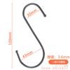 Gancho tipo S de acero inoxidable, multifuncional, para carne, cocina, baño, dormitorio, escritorio de estudiante