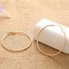 Explotaciones transfronterizas moda pendientes de aro grande personalidad Joker pendientes para mujer oro plata joyería al por mayor