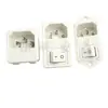 Conector de Alimentación CA Ac-02 Blanco con Fusible Dos-En-Uno Tipo Tarjeta Conector Blanco Db-14