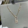 Collar Dinámico de Medio Círculo Totalmente Diamantado Meijia para Mujer, Estilo Clásico con Incrustación Completa de Diamantes, Diseño de Lujo Ligero de Alta Gama, Cadena Versátil para Clavícula de Mujer