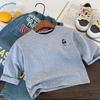 Camiseta Infantil 2026 Bugatang Otoño Nueva Rayada Oso Camiseta Básica para Niños y Niñas, Versátil Camiseta de Manga Larga para Bebés