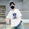 Ropa para Niños Camiseta de Verano 100% Algodón para Niños Mayores Nuevo Estilo 2026 Camiseta de Manga Corta Fina para Niños de Verano