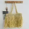 Bolso de Paja de Verano Popular de Gran Capacidad Ins Nuevo Bolso Tejido de Moda para Viajeros Bolso de Hombro de Playa para Vacaciones