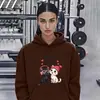 Moletom com Estampa de Gato Desenho Animado Feminino Exportação Transfronteiriça Moletom Solto Temu Wish Amazon One