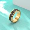 Anillo giratorio de acero de titanio con nudo celta vintage para hombres y mujeres, anillo de acero de titanio de descompresión, pulsera, joyería para parejas al por mayor