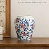 Vaso de Porcelana Azul e Branca Shumen Cerâmica Vintage Decoração Flores Flores Secas Mesa de Jantar Escritório Casa Sala de Estar Ornamentos Vasos de Flores