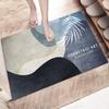 Venta al por mayor, nueva alfombra absorbente para baño con orejas de gato y dibujos animados, alfombra para puerta de entrada de casa.