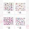 Pegatinas de uñas para el Día de San Valentín, pegatinas de uñas con carta de amor, simulación de rosa, pegatinas de marca de agua transfronteriza, traje de uñas