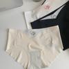 Nueva ropa interior sin costuras de seda de hielo fina de secado rápido pura sexy transpirable sin costuras cintura hueca calzones de color sólido para mujer