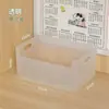 Artefato de Armazenamento de Sachês de Chá de Leite para Dormitório Estudantil Sacola de Compras Sacola de Papel Kraft para Loja de Chá de Leite Cesta de Armazenamento para Coleção de Sacolas de Papel