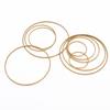 Accesorios de joyería de cobre para bricolaje, ropa, joyería, material metálico, anillo sólido, anillo de cobre fino sin boca, anillo redondo de cobre puro