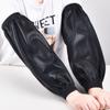 Mangas de cuero resistentes al agua y al aceite, mangas de cuero suave para hombres y mujeres, mangas de protección para el trabajo en la cocina, mangas resistentes al desgaste para otoño e invierno.